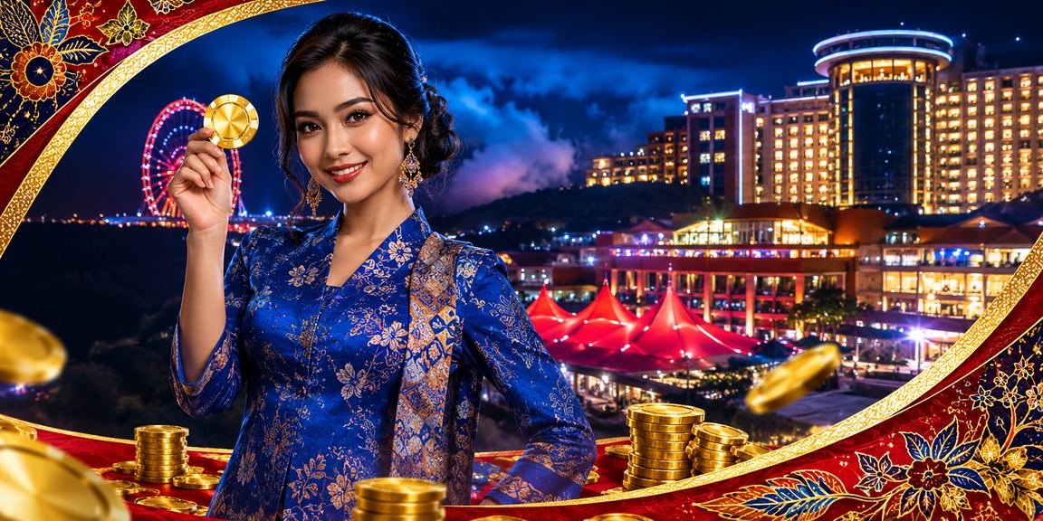 Suasana hiburan kasino mewah di Genting Highlands dengan pakaian tradisional baju kurung dan kemudahan platform 1314