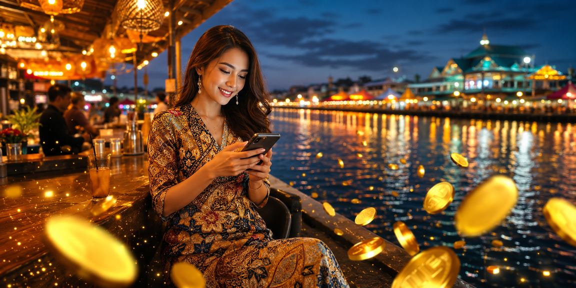 Platform kasino mudah alih Malaysia dengan latar motif batik tempatan yang indah